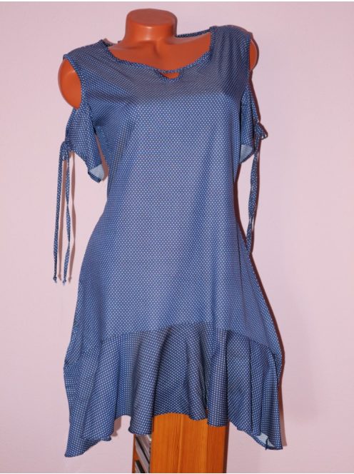 Csodaszép,pöttyös,fodros,válla nyitott,romantikus RUCY FASHION tunika! S,M,L