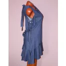 Csodaszép,pöttyös,fodros,válla nyitott,romantikus RUCY FASHION tunika! S,M,L
