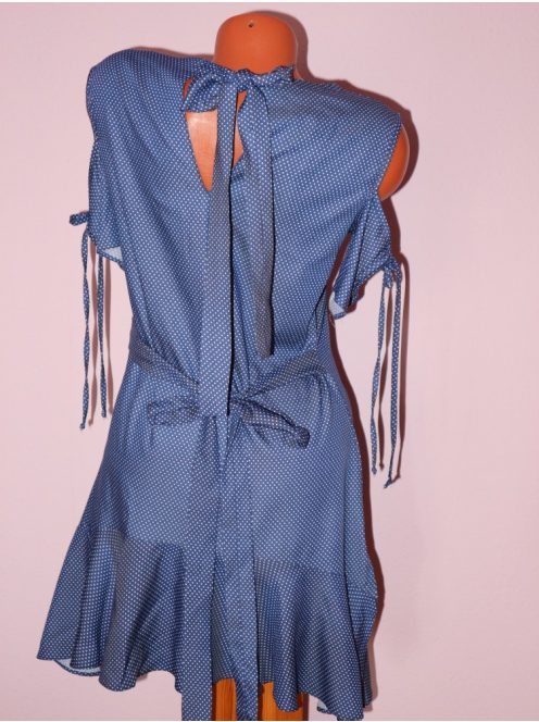 Csodaszép,pöttyös,fodros,válla nyitott,romantikus RUCY FASHION tunika! S,M,L