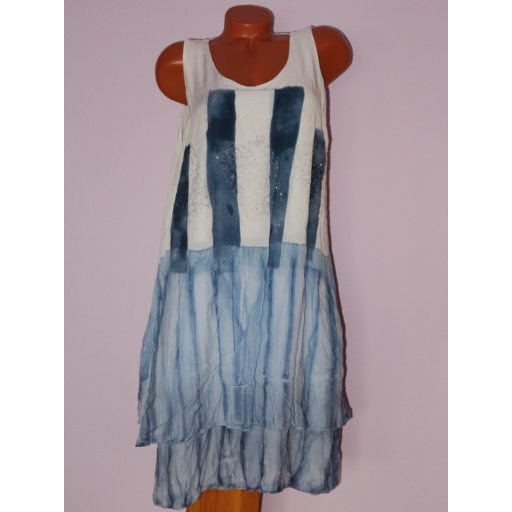 Csodaszép,batikolt,trikópántos,duplaanyagú tunika! Több szín! L-XL