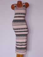 Csodaszép,csíkos  RUCY FASHION maxi ruha! S,M,L