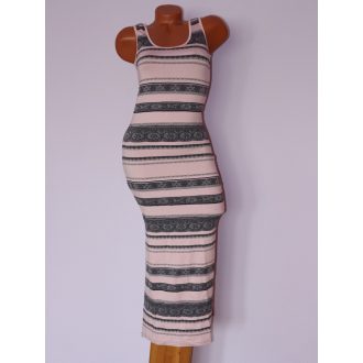 Csodaszép,csíkos  RUCY FASHION maxi ruha! S,M,L