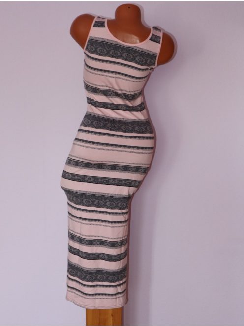 Csodaszép,csíkos  RUCY FASHION maxi ruha! S,M,L