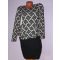 Szupercsinos,mintás,peplum ruha! S,M,L,XL