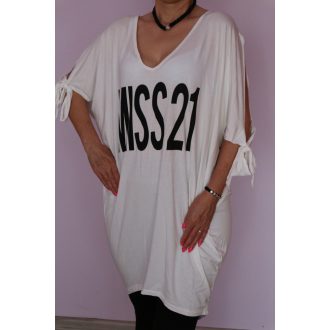   Laza-lenge,V nyakú,válla nyitott tunika! Több szín! L-XXL