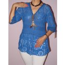 Csodaszép,madeirás,csipkés,2 részes felső!  Több szín!  S-XL