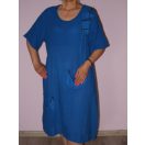 Lenvásznas,anyaggal díszített,A vonalú ruha!  Több szín!  L-XL