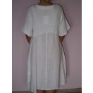 Lenvásznas,anyaggal díszített,A vonalú ruha!  Több szín!  L-XL