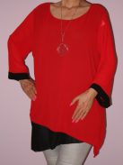 Muszlin,láncos,aszimmetrikus aljú tunika!  Több szín!  L-XXL