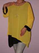 Muszlin,láncos,aszimmetrikus aljú tunika!  Több szín!  L-XXL