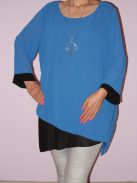 Muszlin,láncos,aszimmetrikus aljú tunika!  Több szín!  L-XXL