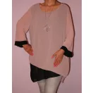 Muszlin,láncos,aszimmetrikus aljú tunika!  Több szín!  L-XXL