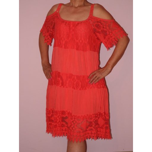 Csipkés,horgoltas,válla nyitott,pántos ruha!  Több szín!  M-XL