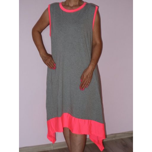 Trikópántos,A vonalú,két oldala hosszított tunika/ruha!  Több szín!  XL-XXL