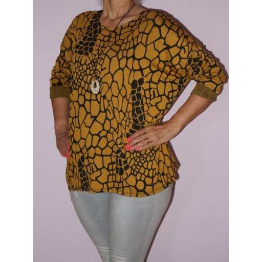 Mintás,láncos felső!  Több szín!  L-XXL