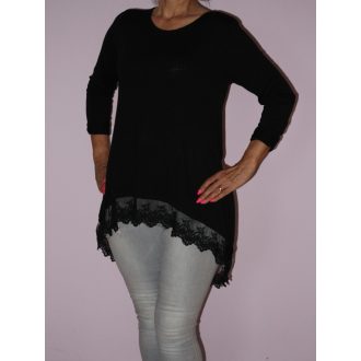  Csipkés,hátulja hosszabb,vékony kötött tunika! Több szín!  M-XL