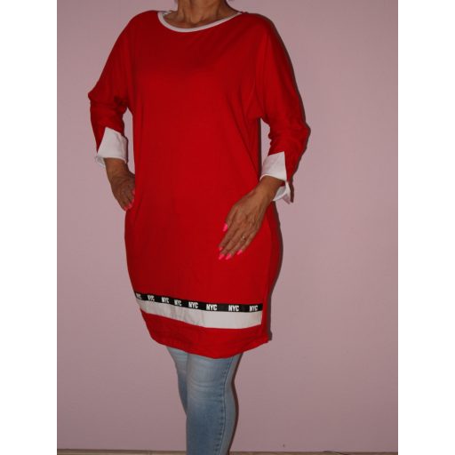 NYC feliratos,zsebes, ingujjú tunika!  Több szín!  L-XL