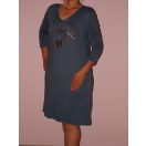 V nyakú,feliratos tunika/ruha!  Több szín!  L-XL
