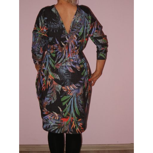 Egzotikus leveles,dupla V kivágású,mell alatt húzott tunika!   M-XL