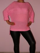 Denevérujjas,kötött,hátulja hosszabb tunika! Több szín!  L-XXL