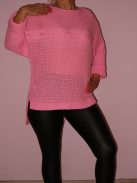 Denevérujjas,kötött,hátulja hosszabb tunika! Több szín!  L-XXL