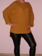Denevérujjas,kötött,hátulja hosszabb tunika! Több szín!  L-XXL