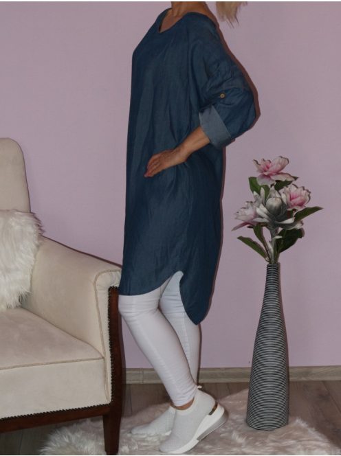 Lenge,roll-up ujjú, tunika/ruha!  Több szín!  L-XXL