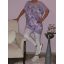 Mintás,tüllös,denevérujjas RUCY FASHION tunika!! Több minta!  L -XXL