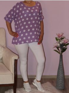 Pöttyös,lenes felső!  Több szín!  XL-XXL