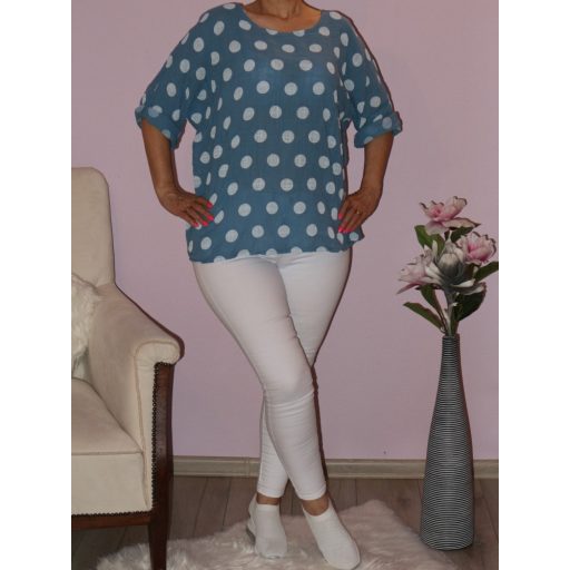 Pöttyös,lenes felső!  Több szín!  XL-XXL