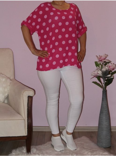 Pöttyös,lenes felső!  Több szín!  XL-XXL