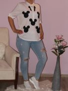 Egérkés,gombos felső!  Több szín!  M-XL