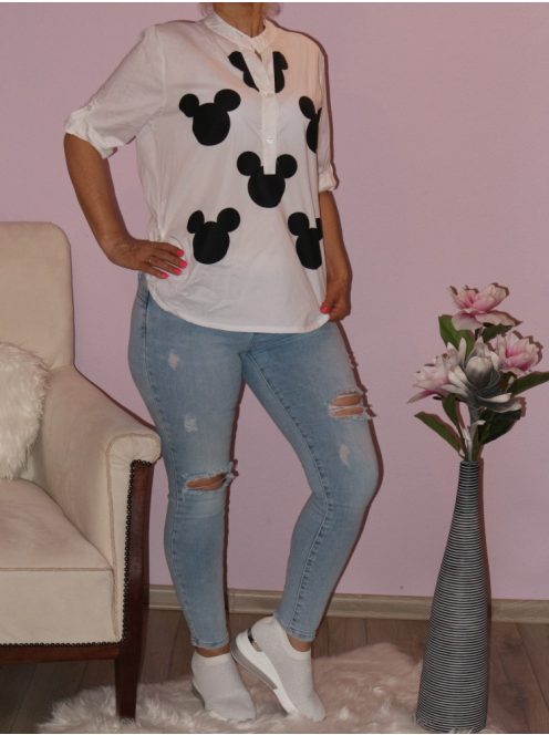 Egérkés,gombos felső!  Több szín!  M-XL