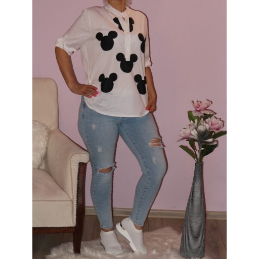 Egérkés,gombos felső!  Több szín!  M-XL