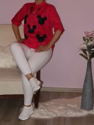 Egérkés,gombos felső!  Több szín!  M-XL