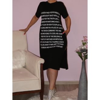   Írásos,két oldalt felsliccelt,zsebes ruha!  Több szín!  M-XL