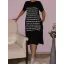 Írásos,két oldalt felsliccelt,zsebes ruha!  Több szín!  M-XL