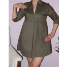 Derékban szabott,galléros ingtunika !  Több szín!  M-XL