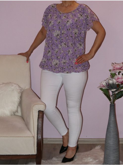 Virágos,strasszos,gumis aljú,muszlin felső!  Több szín!  L-XXL