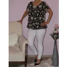 Virágos,strasszos,gumis aljú,muszlin felső!  Több szín!  L-XXL