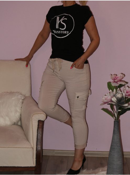 Gyűrt,oldalzsebes,derékban gumis nadrág!  Több szín!  M-XL
