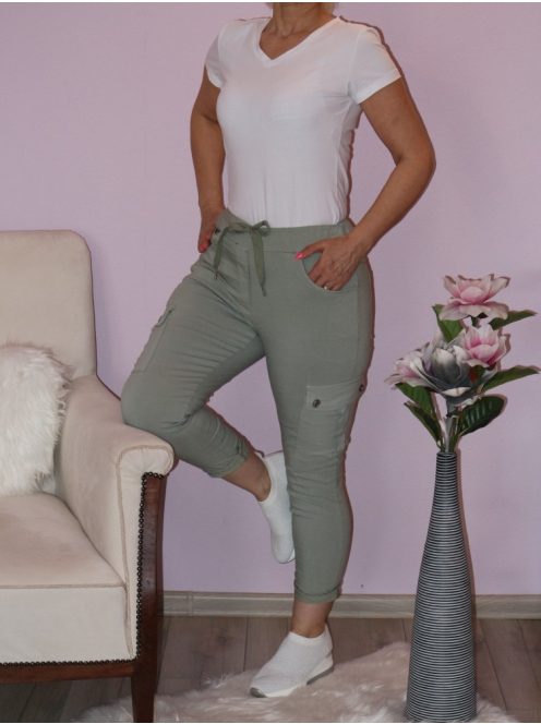 Gyűrt,oldalzsebes,derékban gumis nadrág!  Több szín!  M-XL
