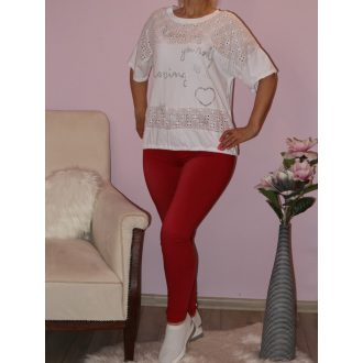   Madeirás,feliratos,alján kötős felső!  Több szín!  L-XXL