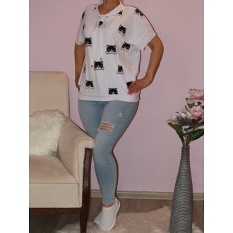   Cicás,strasszos,nyaknál kötős felső! ! Több szín!  L-XXL