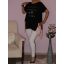 Feliratos,pöttyös betétes,hátulja hosszabb tunika!  Több szín!  L-XXL