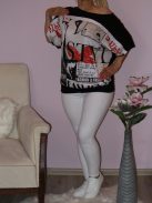 Mintás,extra méretű,denevérujjas RUCY FASHION felső!  Több minta,szín!  XXL-3XL