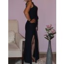 Csíkos,oldala felsliccelt maxi ruha!  Több szín! S-L