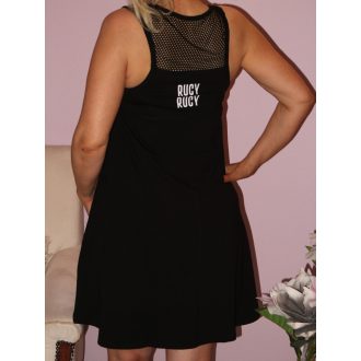 Loknis,hálós,feliratos RUCY FASHION ruha!  S-L