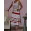 Csíkos,oldala felsliccelt,A vonalú RUCY FASHION maxi ruha!  L