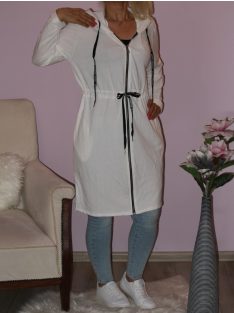   Kapucnis,cipzáras,derékban kötős kardigán!  Több szín!  L-XL